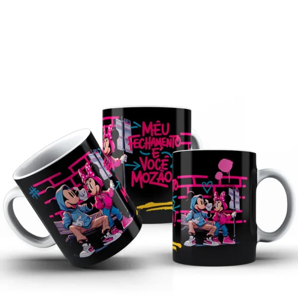 Mickey e Minnie Romance Arquivos para Canecas Personalizadas