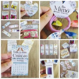 Mimos Clientes Floral - Arquivos para Impressão