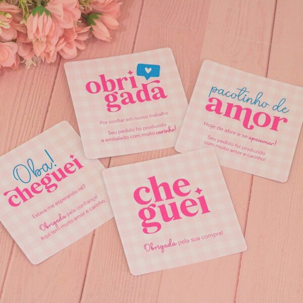 Mimos para Clientes Rosa - pdf e Png - Imagem 3