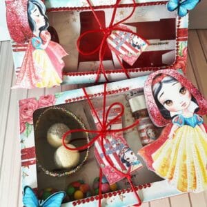 mini confeiteiro branca de neve arquivo digital caixas