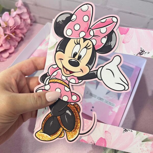 Mini Confeiteiro Páscoa Minnie Rosa - Arquivo Digital