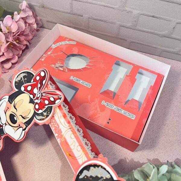 Mini Confeiteiro Páscoa Minnie Vermelha - Arquivo Digital