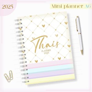 mini planner a6 2025 arquivo digital agendas femininas