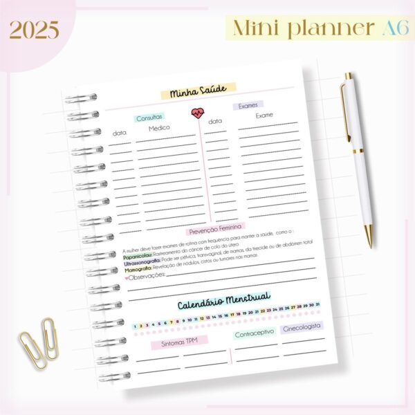 Mini Planner A6 2025 - Arquivo Digital - Imagem 3