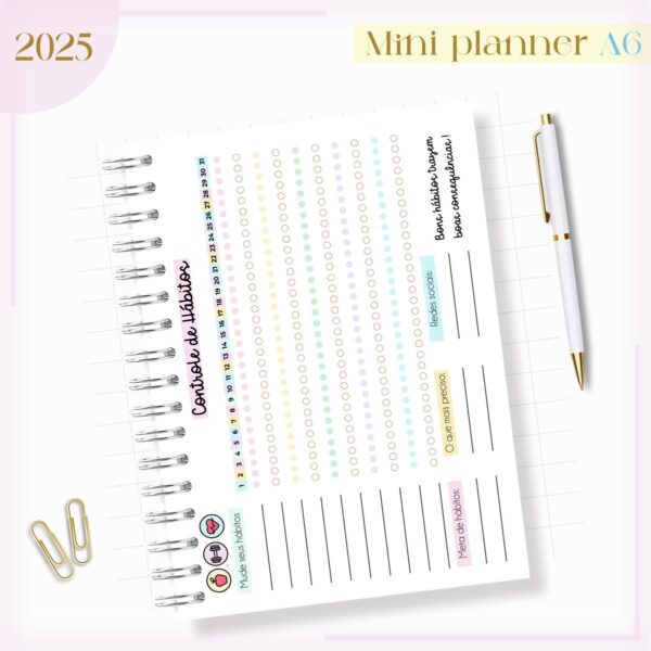 Mini Planner A6 2025 - Arquivo Digital - Imagem 4