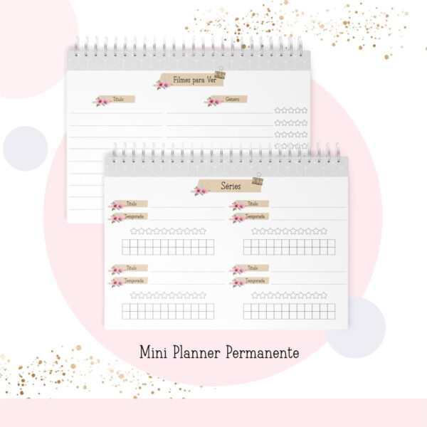 Mini Planner A6 Permanente Professora - Arquivo Digital