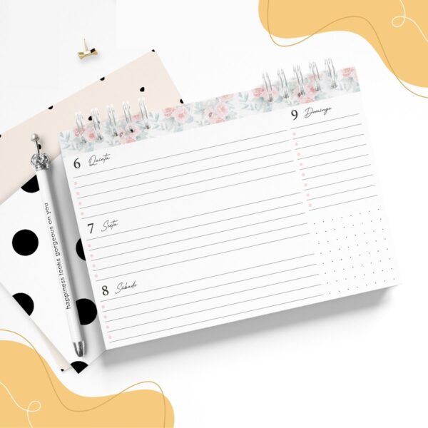 Mini Planner Floral - Arquivo Digital - Imagem 3