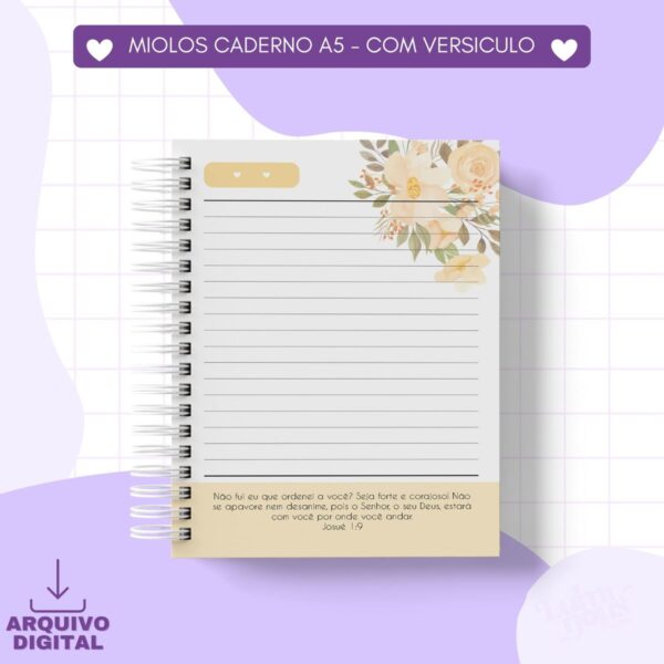 Miolo Cadernos A5 com Versiculo - pdf - Imagem 4