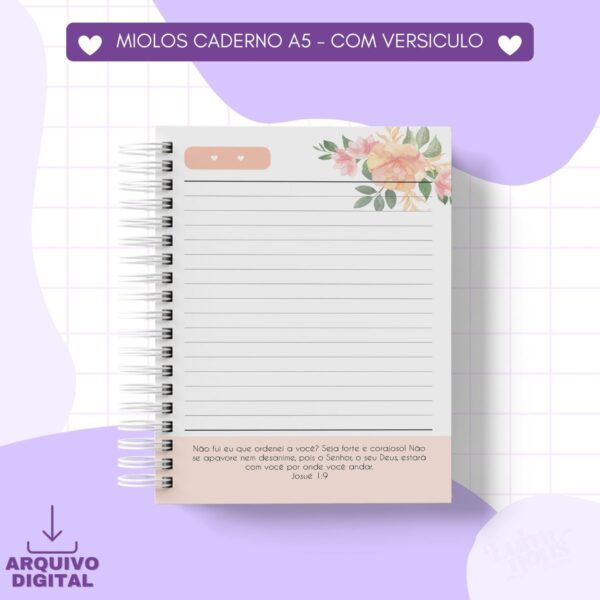 Miolo Cadernos A5 com Versiculo - pdf - Imagem 2