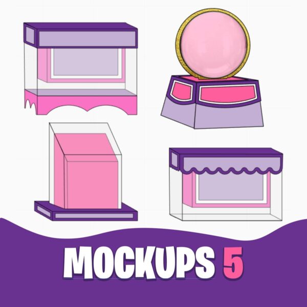 Mockups Caixas Papelaria Festas 5 - Arquivo Digital