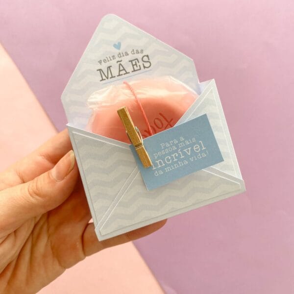 Modelo Caixa Envelope Dia das Mães Papelaria Personalizada