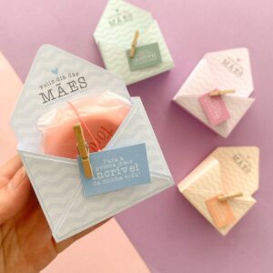 Modelo Caixa Envelope Dia das Mães Papelaria Personalizada