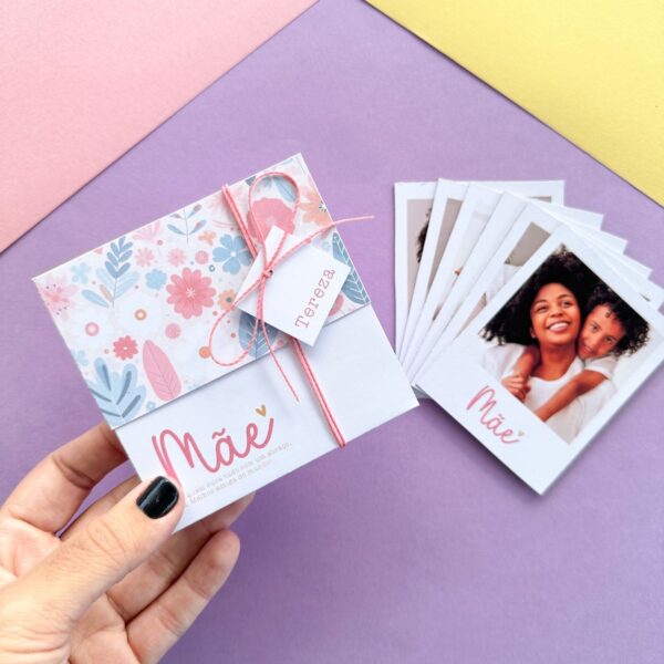 Modelo Caixa Polaroid Dia das Mães Papelaria Personalizada
