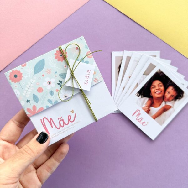 Modelo Caixa Polaroid Dia das Mães Papelaria Personalizada