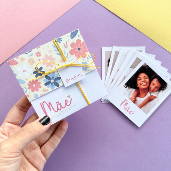 Modelo Caixa Polaroid Dia das Mães Papelaria Personalizada