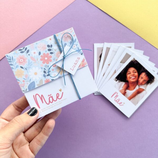 Modelo Caixa Polaroid Dia das Mães Papelaria Personalizada