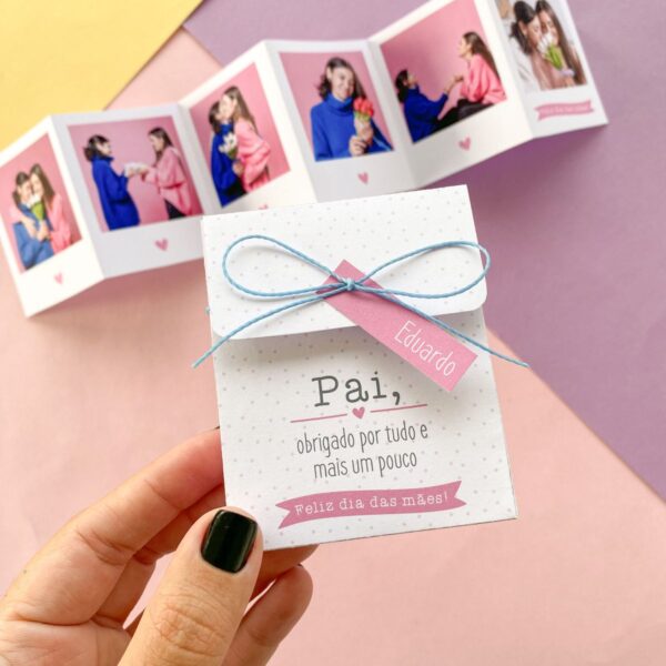 Modelo Caixa Porta Fotos Dia das Mães Papelaria Personalizada