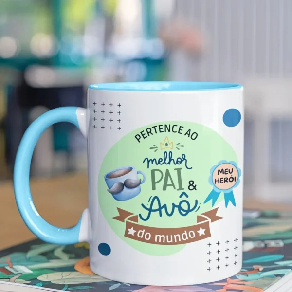 Modelo de Caneca para Grandes Pais e Avós em JPG