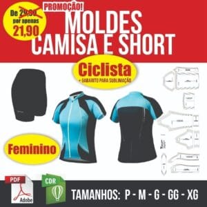 Molde Camisa E Short Para Ciclista Ciclismo Feminino Pdf