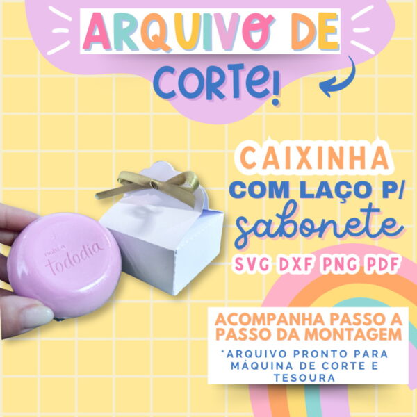 Molde Limpo Caixa Sabonete - Arquivo Digital