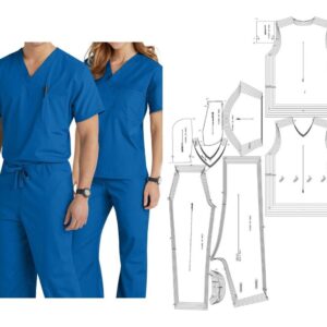 Molde Scrub Roupa Privativa Masc E Fem Arquivo Pdf E Cdr
