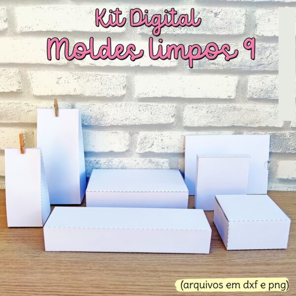 Moldes Limpos Caixinhas - Arquivo Digital - Imagem 2