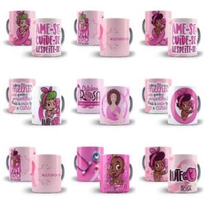 outubro rosa 14 artes caneca camiseta sublimacao 3