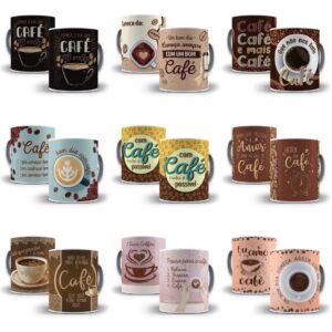 Pack 14 Artes Caneca Cafe Em Png E Cdr Editavies No Corel 10