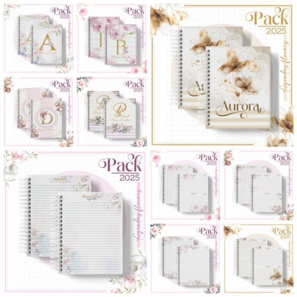 Pack 2025 - Agendas Femininas - Arquivo Digital