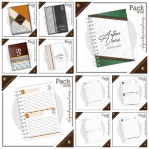pack 2025 agendas masculinas arquivo digital agendas masculinas