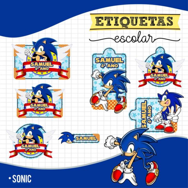 Pack 22 Etiquetas Escolares - Arquivo Digital - Imagem 4