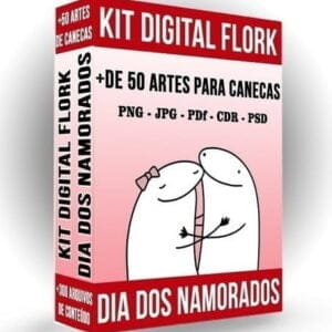 Pack +50 Artes De Canecas Dia Dos Namorados Flork Bento