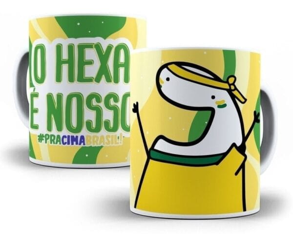 Pack 9 Artes Caneca Flork Torcedor Brasil Copa Qatar 2022