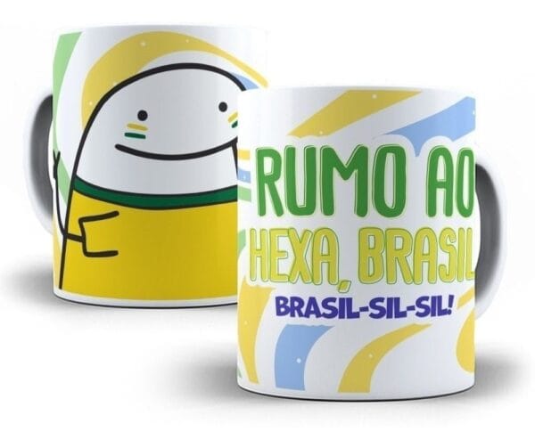 Pack 9 Artes Caneca Flork Torcedor Brasil Copa Qatar 2022