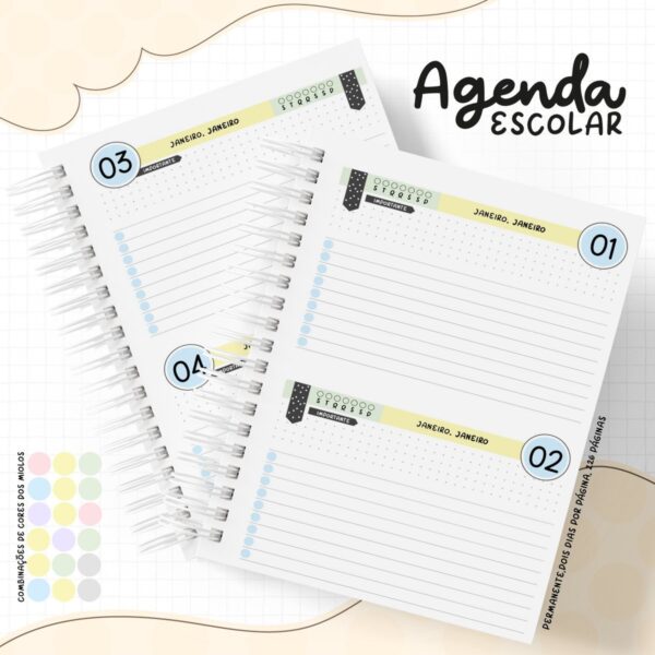 Pack Agenda Escolar 2022 - Arquivo Digital - Imagem 3
