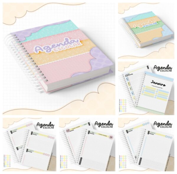Pack Agenda Escolar 2022 - Arquivo Digital
