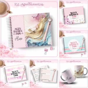 Pack Agendamentos Horizontal - Arquivo Digital