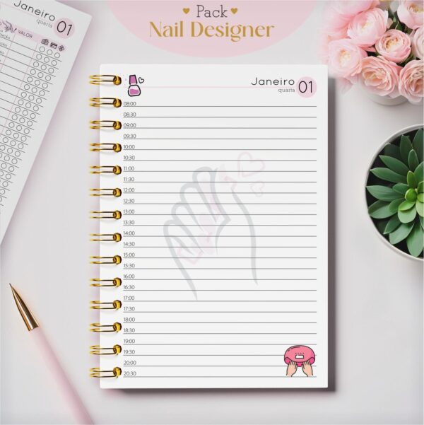 Pack Agendamentos Nail Designer 2025 - Imagem 4