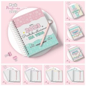 Pack Agendas 2023 Femininas - Arquivo Digital