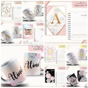 pack agendas a6 arquivo digital miolo digital
