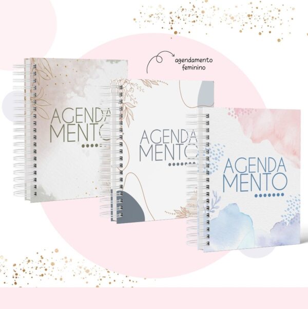 Pack Agendas Agendamentos Femininos - Arquivo Digital