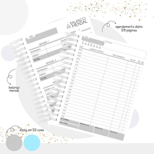 Pack Agendas Agendamentos Masculinos - Arquivo Digital - Imagem 3