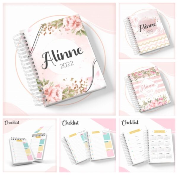Pack Agendas Checklist Feminina - Arquivo Digital