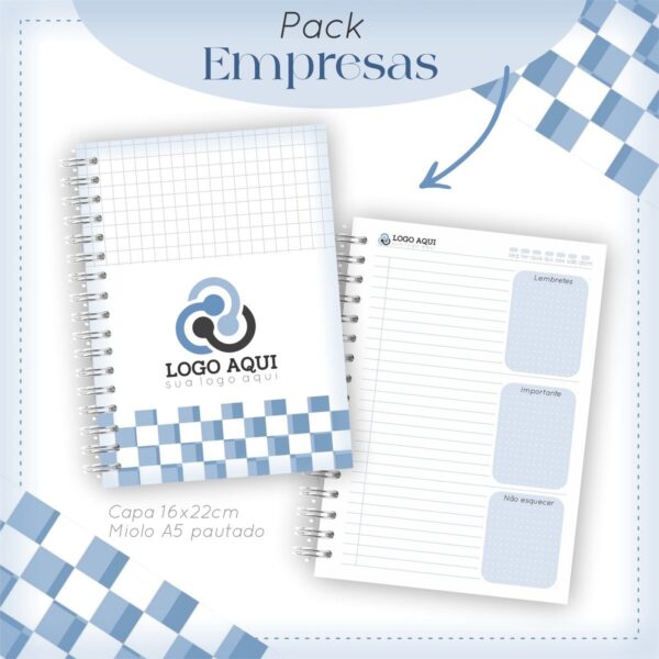 Pack Agendas Empresas - Arquivos Encadernação - Imagem 2