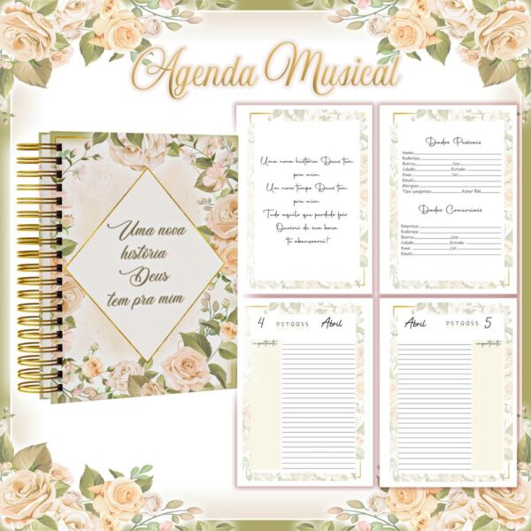Pack Agendas Temas Musicais - Arquivo Digital - Imagem 2