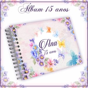 Pack Álbum e Livro Mensagens 15 anos - Arquivo Digital