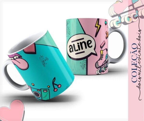 Pack Arte Caneca Feminina 2022 - Arquivo Digital - Imagem 2