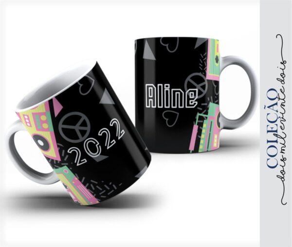 Pack Arte Caneca Feminina 2022 - Arquivo Digital - Imagem 4