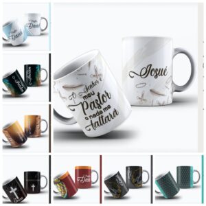 pack arte sublimacao colecao pastor arquivo digital arte para caneca