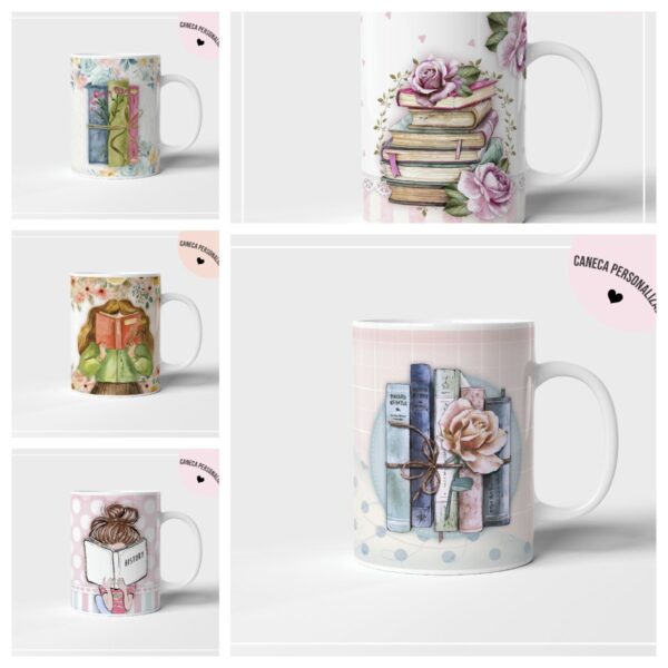 Pack Arte Sublimação Diário de leitura - Arquivo Digital